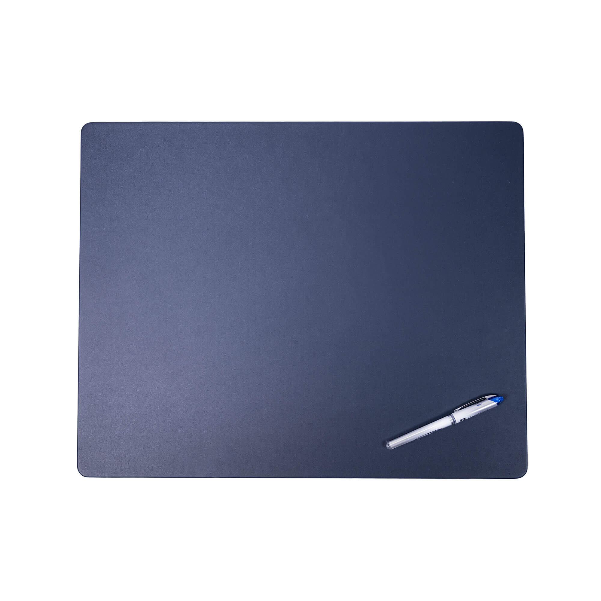 Navy Blue Leatherette 20" x 16" Conference Table Pad