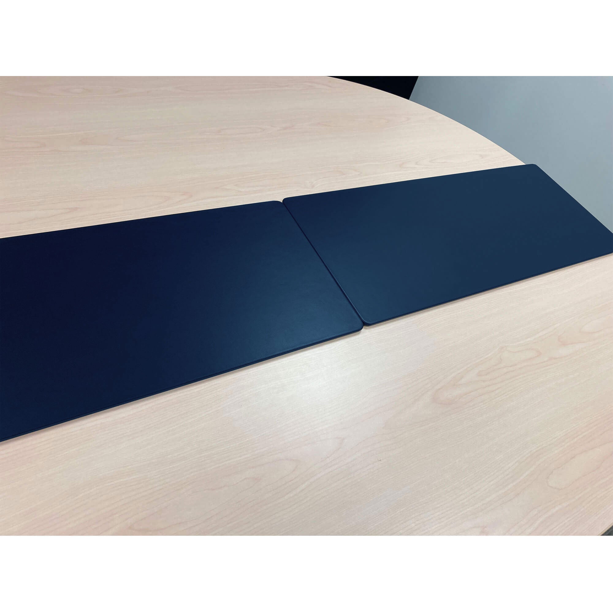 Navy Blue Leather 30" x 12.5" Conference Table Single Runner