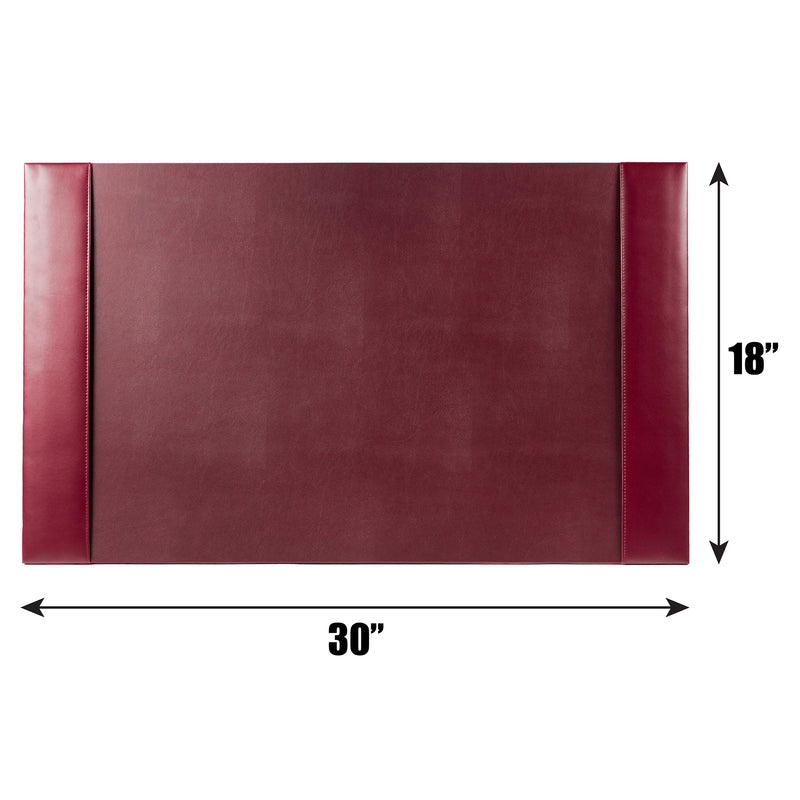 Burgundy Bonded Leather 30" x 18" Desk Pad