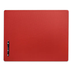 Red Leatherette Desk Pad w/out Rails, 24 x 19