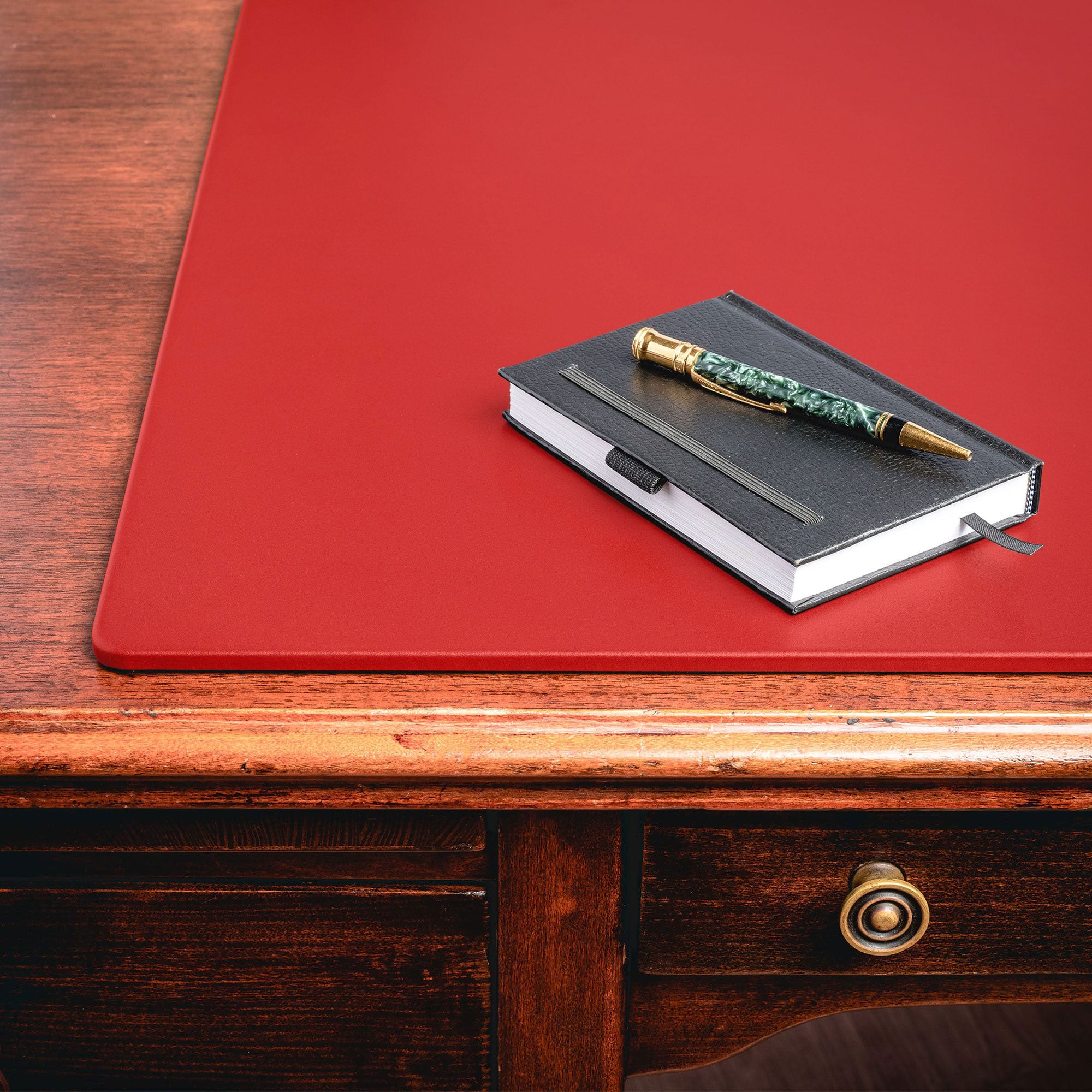 Red Leather 20 x 16 Conference Table Pad