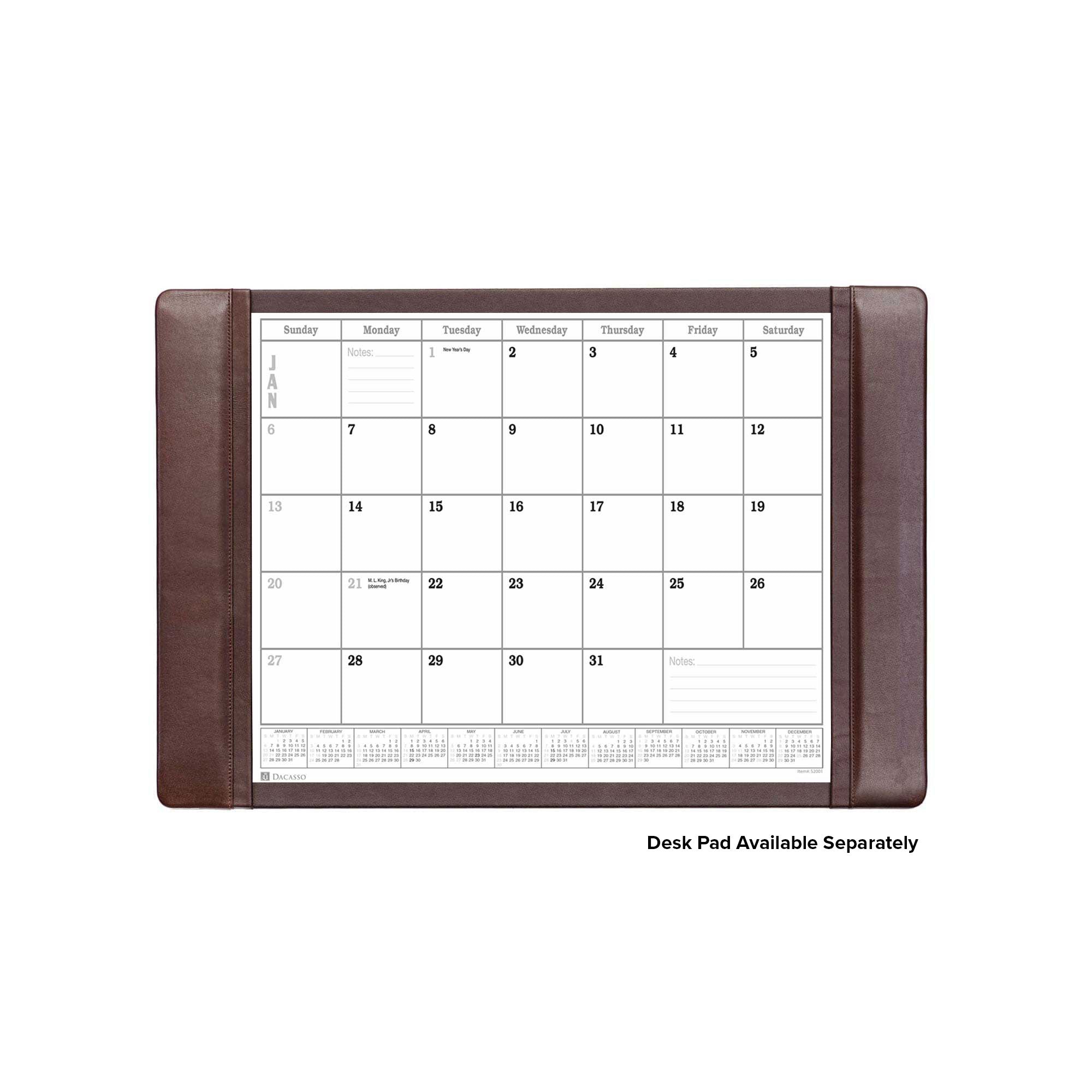 Desk Pad 2026 Monthly Calendar Insert, 24.5 x 16