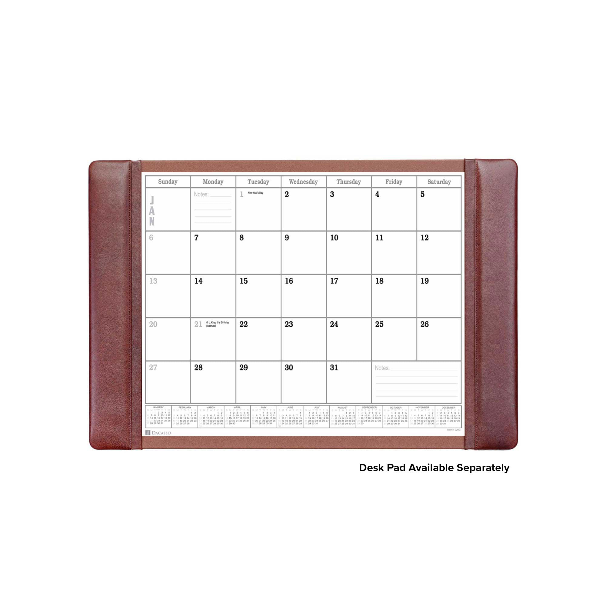 Desk Pad 2026 Monthly Calendar Insert, 24.5 x 16