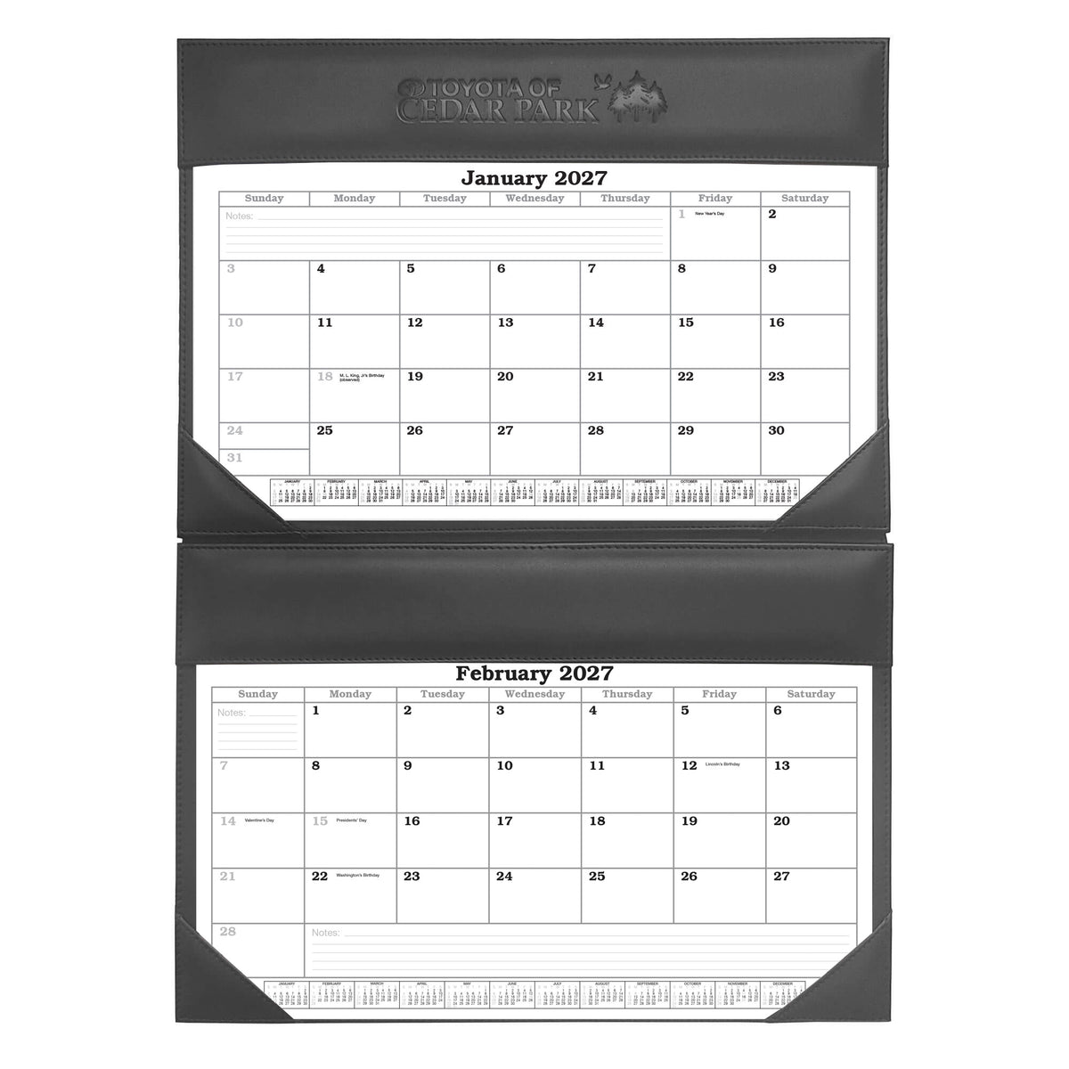 Wall Calendar 2027 Insert, 15" x 10.25"