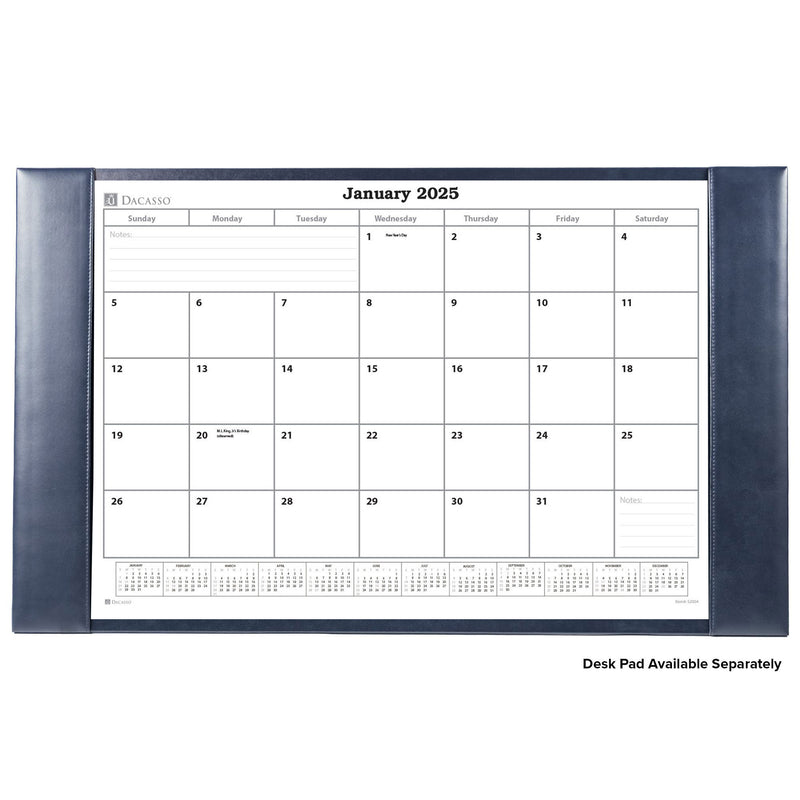 Desk Pad Monthly Calendar Insert, 28.75" x 16.75"