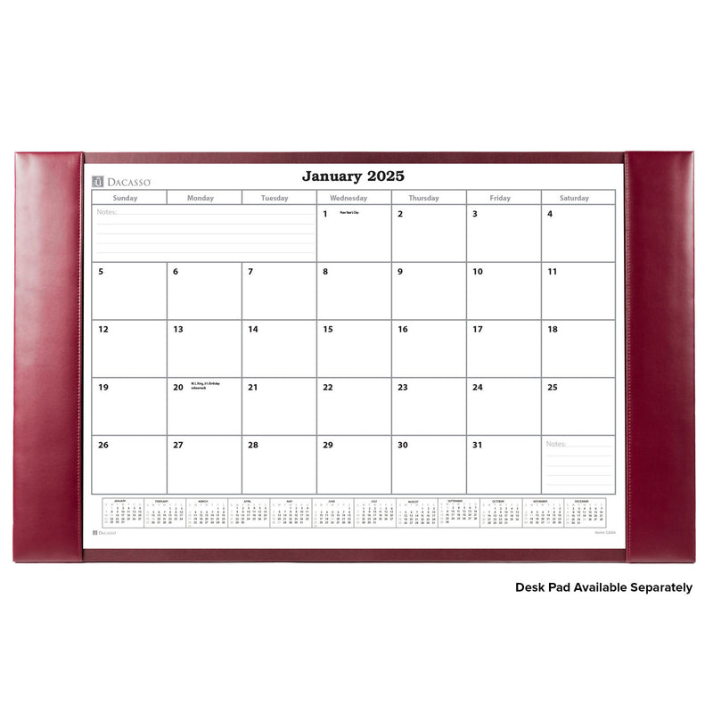 Desk Pad Monthly Calendar Insert, 28.75" x 16.75"