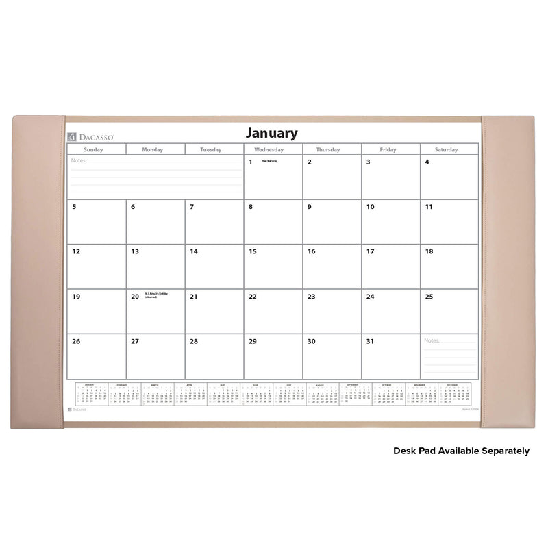 Desk Pad Monthly 2025 Calendar Insert, 28.75" x 16.75"