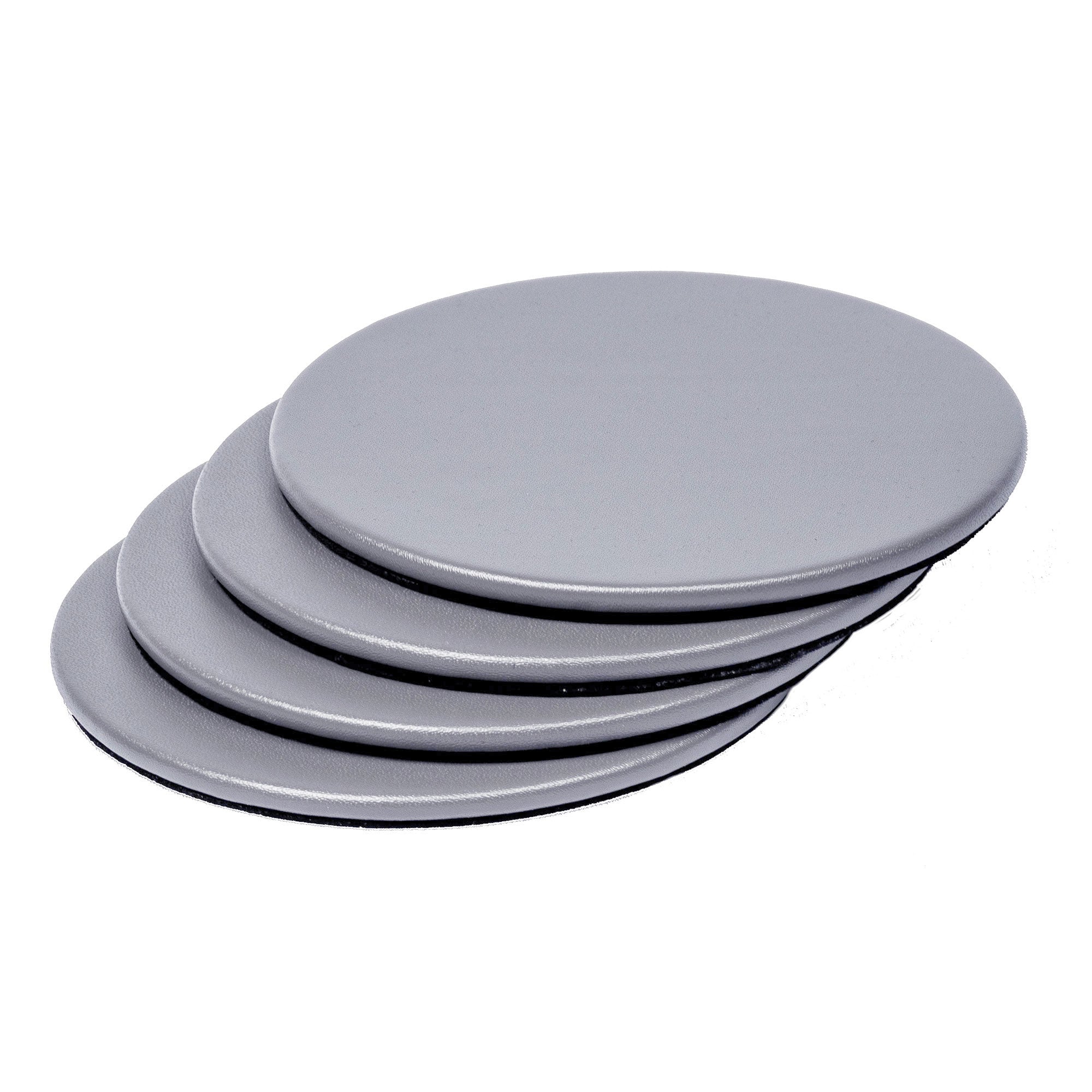 12 Seat Gray Leatherette Conference Room Set w/ Round Coasters, 17 x 14 Size Pads