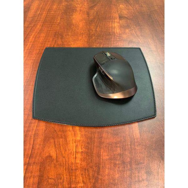 Classic Black Leather Mouse Pad