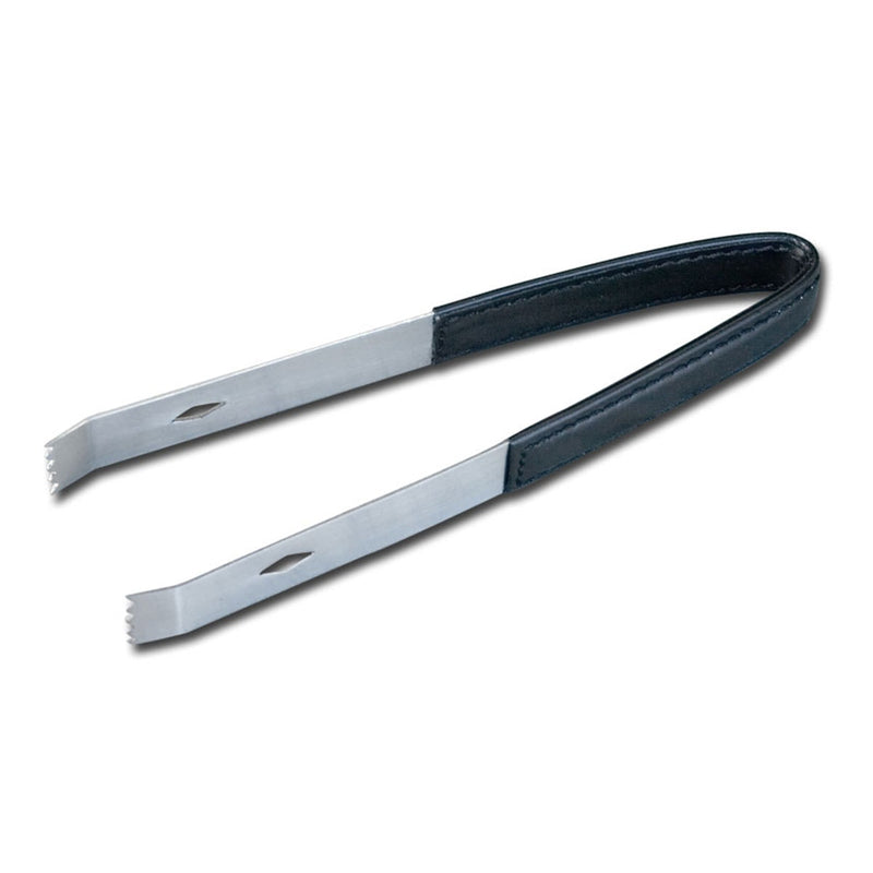 Classic Black Leather Ice Tongs