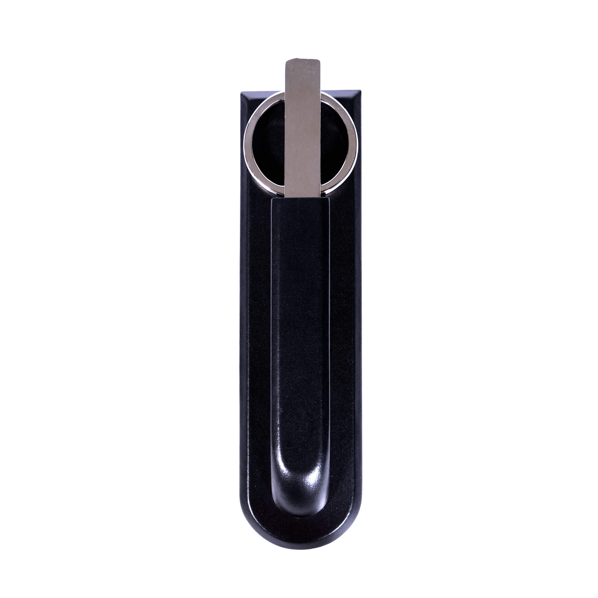 Classic Black Leather Library Set - Silver Hardware