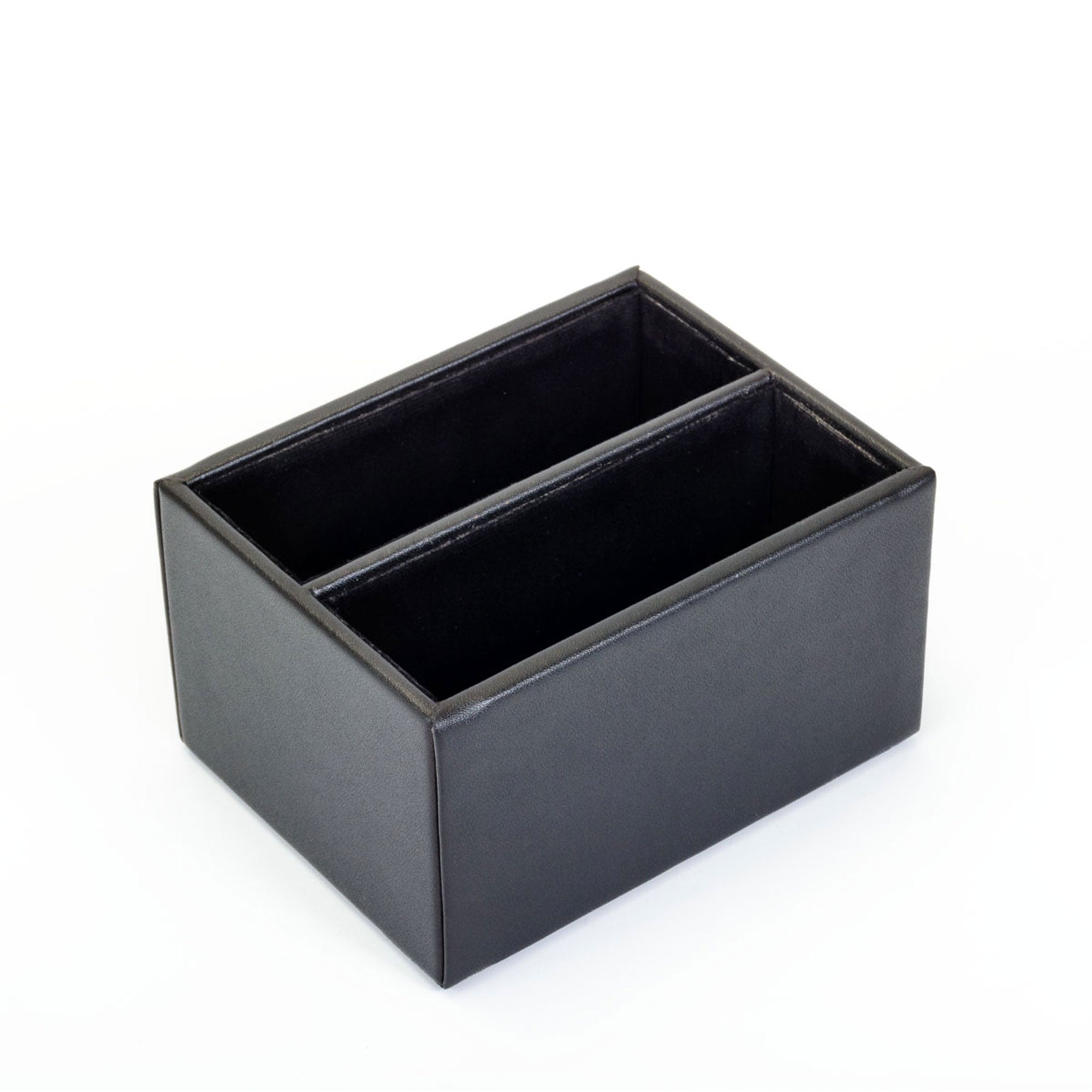 Black Leatherette 10pc Coaster Holder