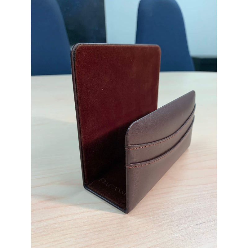 Chocolate Brown Leather Letter Holder