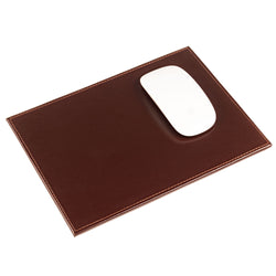 Dark Brown Bonded Leather Mouse Pad