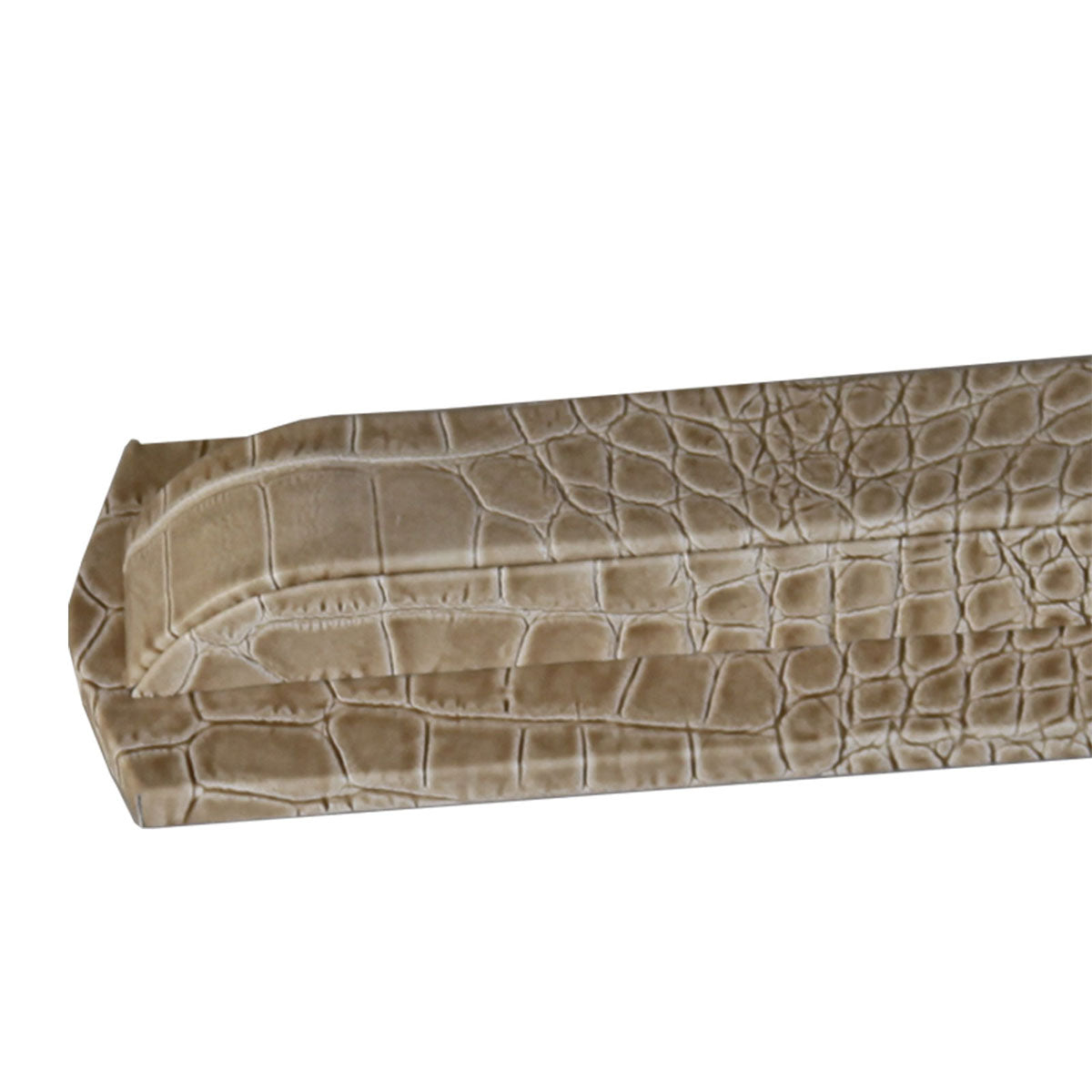 Protacini Breeze Beige Italian Crocodile Leather Library Set Holder