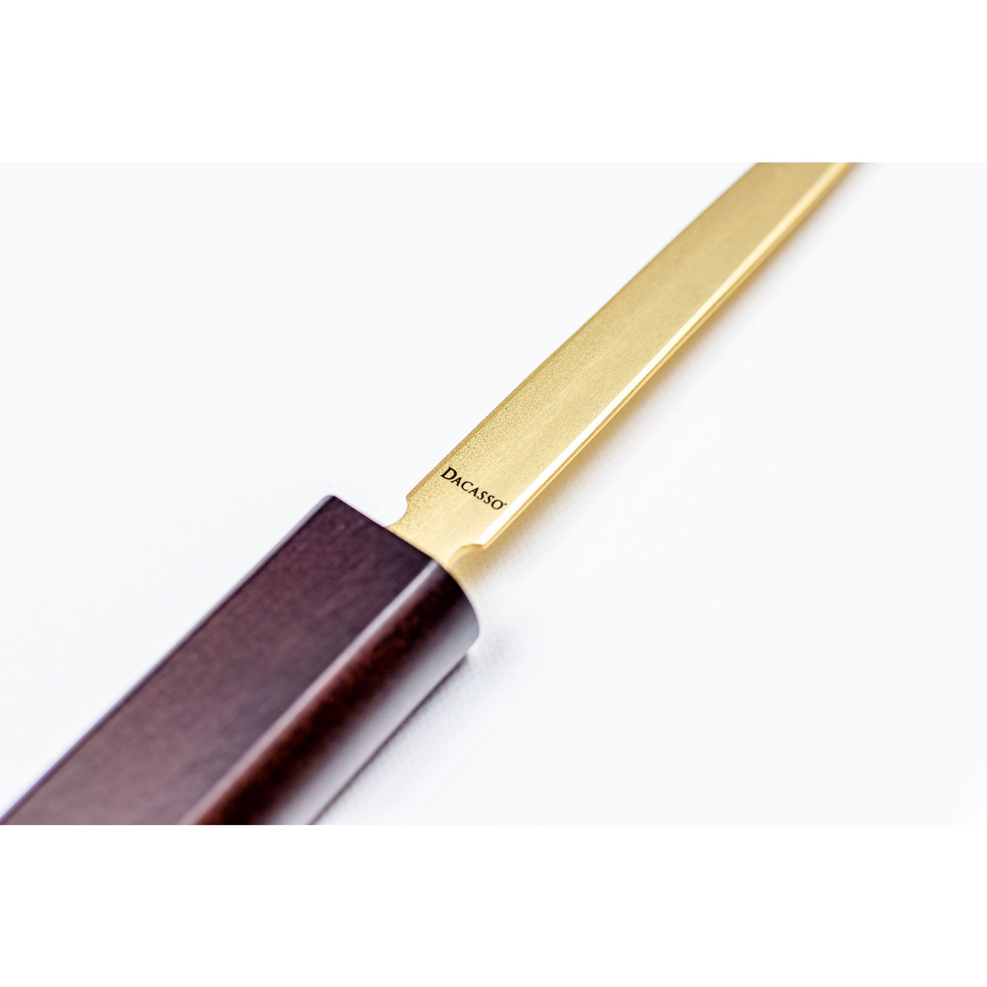 Walnut & Leather Letter Opener