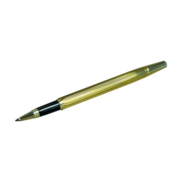 Gold Ribbed Pen