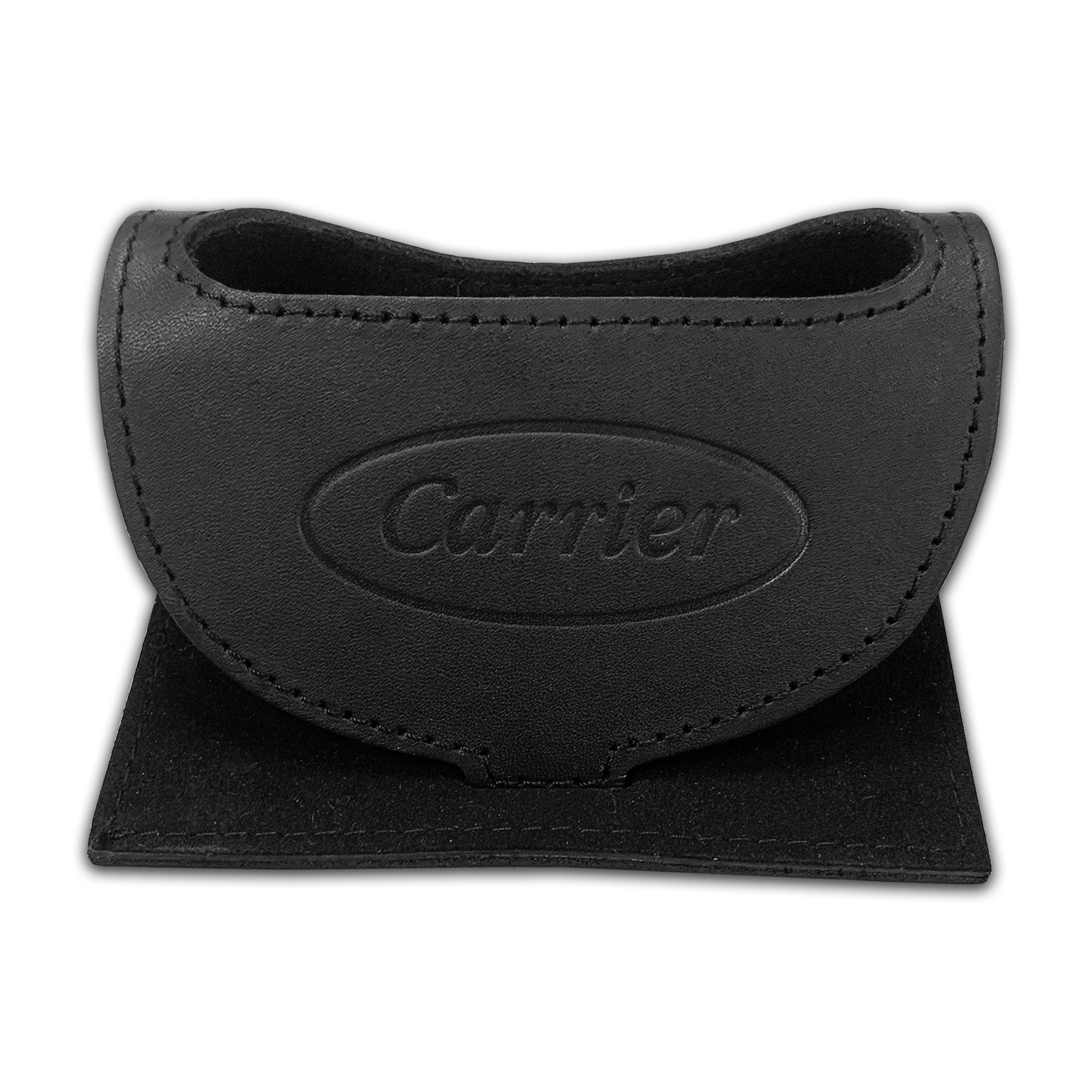 Classic Black Leather Foldable Cell Phone Holder