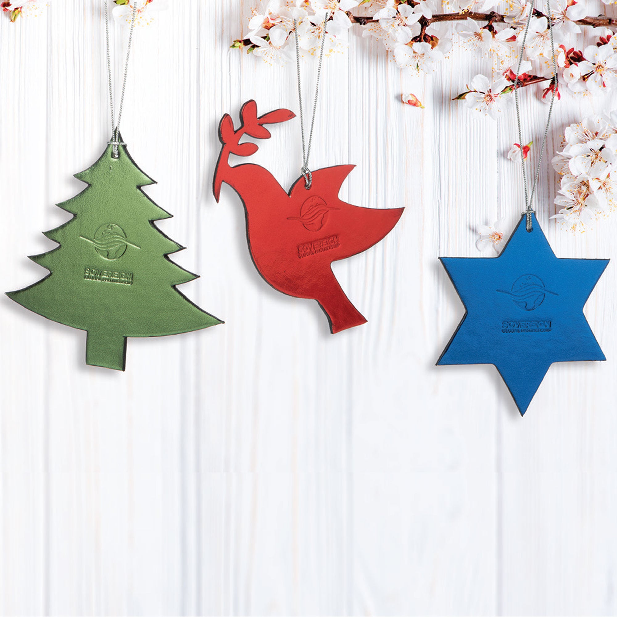 Metallic Blue Star Ornament