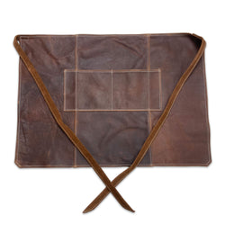 Brown Leather Half Size Apron