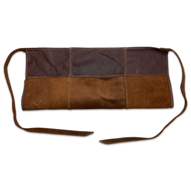 Brown Leather Half Size Apron