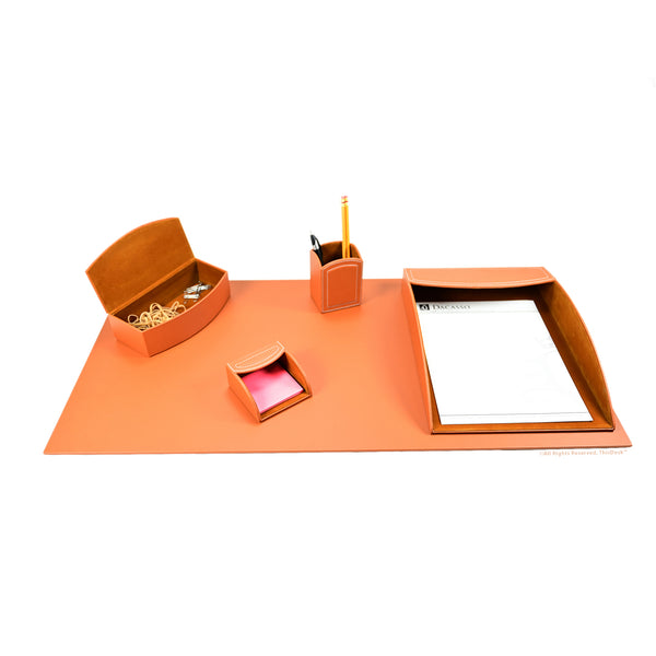 Home/Office 5pc Desk Accessory Set - Tan
