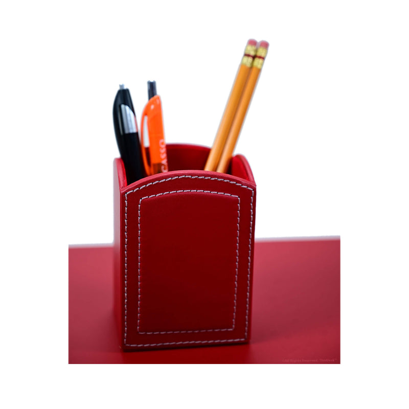 Home/Office 5pc Desk Accessory Set - Red