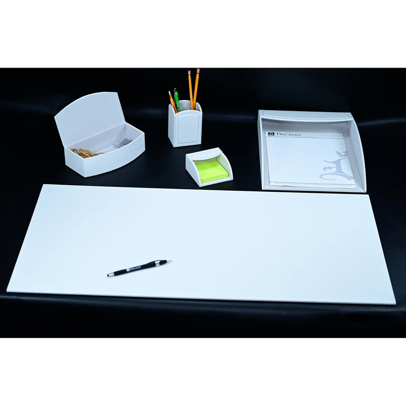 Home/Office 5pc Desk Accessory Set - White