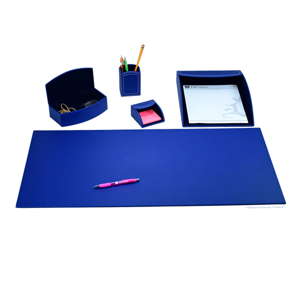 Home/Office 5pc Desk Accessory Set - Royal Blue