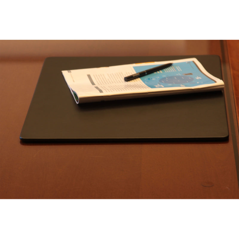 Black Leatherette 17" x 14" Conference Table Pad