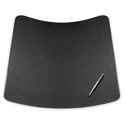 Classic Black Leather 17" x 14" Conference Pad for Round Table
