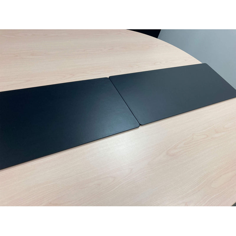 Black Leatherette 30" x 12.5" Conference Table Single Runner
