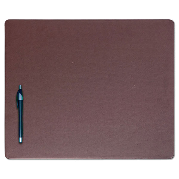 Chocolate Brown Leatherette 17" x 14" Conference Table Pad