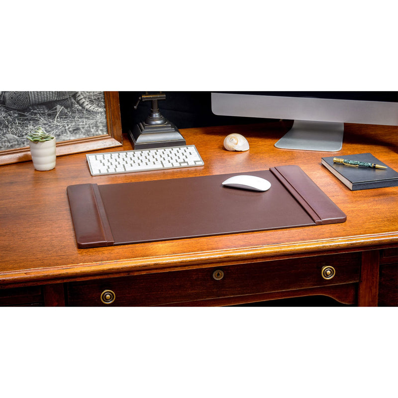 Chocolate Brown Leather 22" x 14" Desk Pad