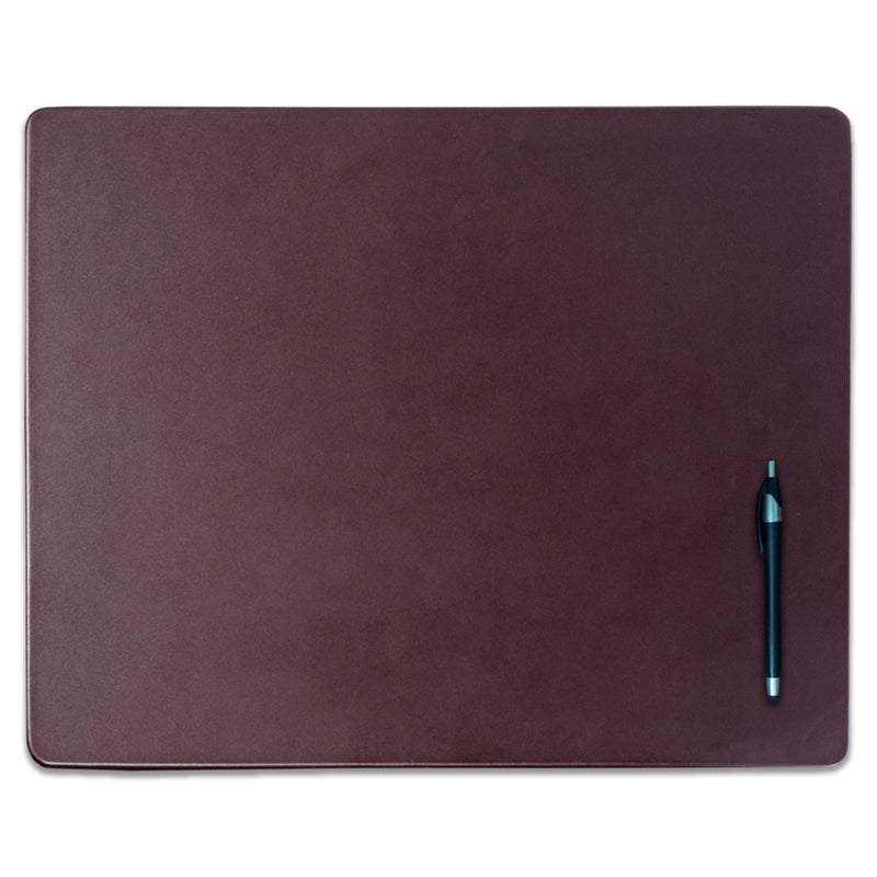 Chocolate Brown Leather 20" x 16" Conference Table Pad
