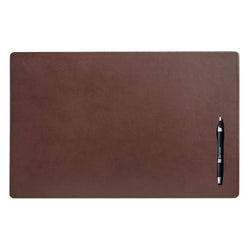 Chocolate Brown Leather 22" x 14" Conference Pad