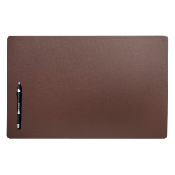 Chocolate Brown Leatherette 22" x 14" Conference Pad