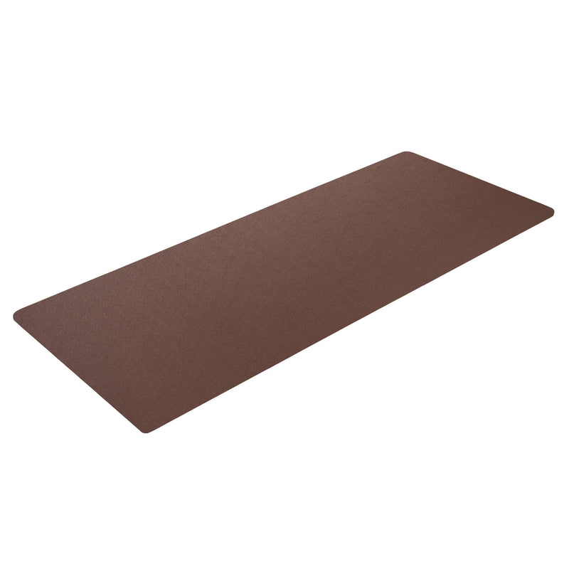 Chocolate Brown Leatherette 30" x 12.5" Conference Table Single Runner