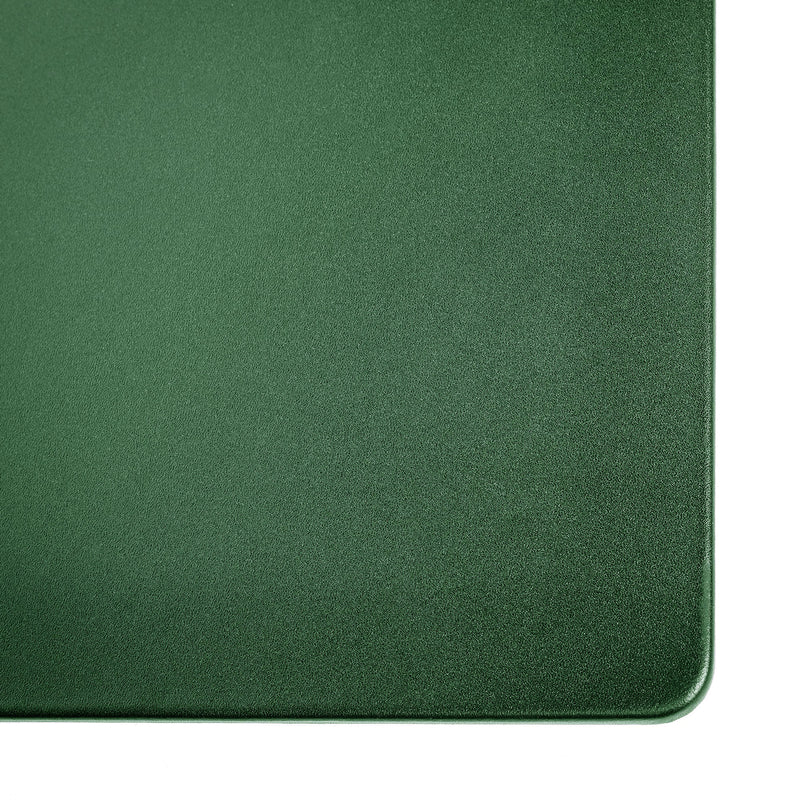 Dark Green Leather 24" x 19" Desk Mat without Rails