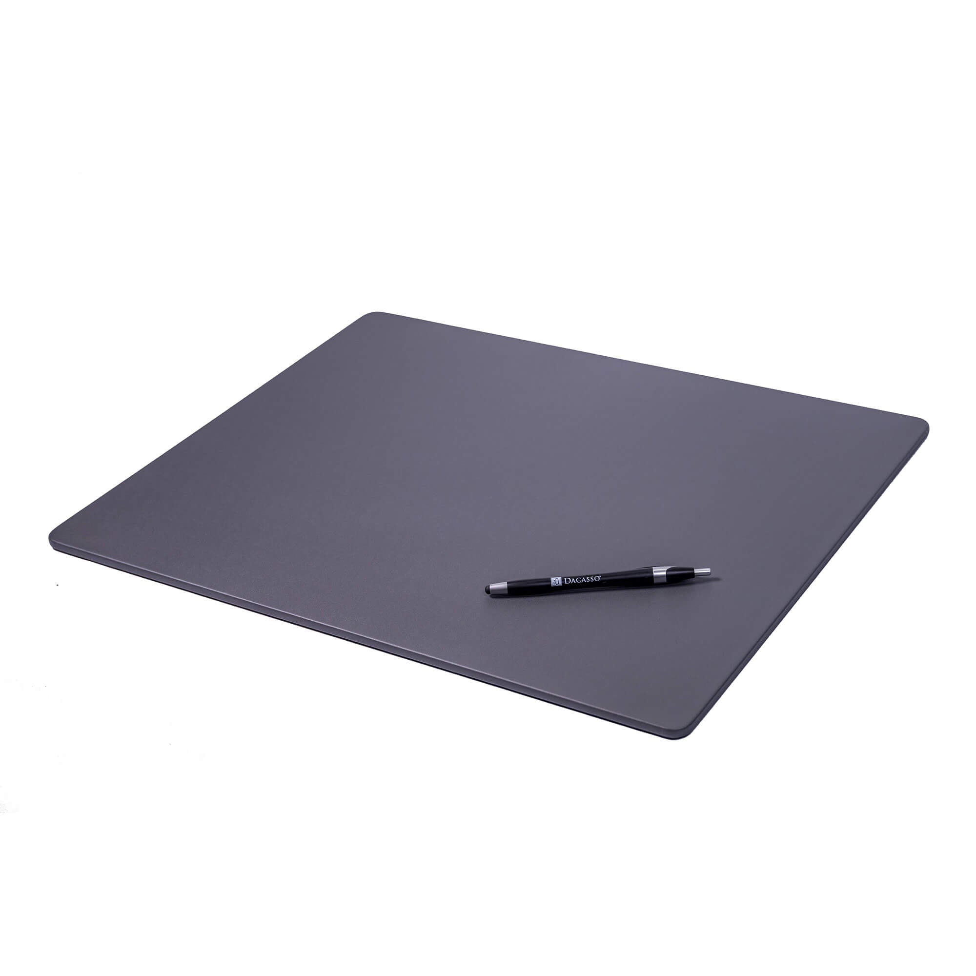 Gray Leather 20" x 16" Conference Table Pad