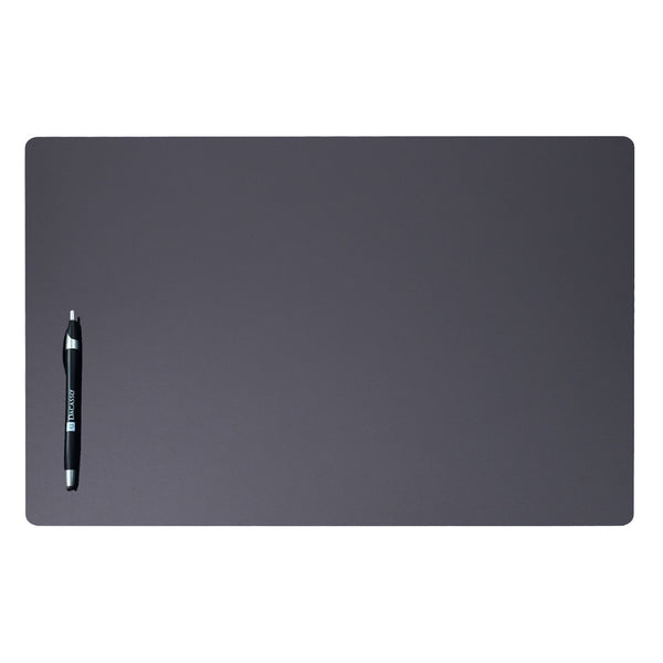 Gray Leather 22" x 14" Conference Pad