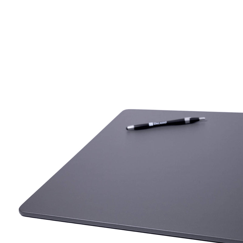 Gray Leather 22" x 14" Conference Pad