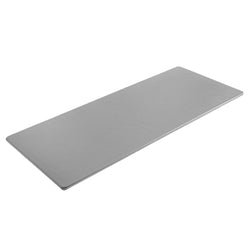 Gray Leather 30" x 12.5" Conference Table Single Runner