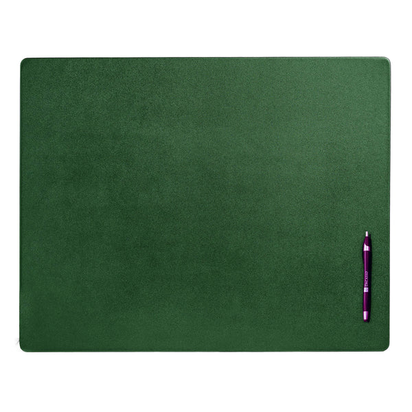 Dark Green Leatherette Desk Pad w/out Rails, 24 x 19